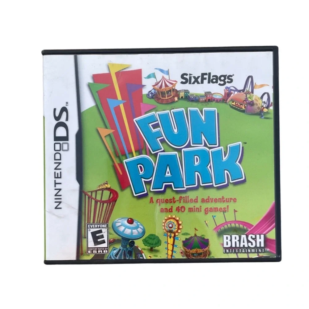 Six Flags Fun Park Nintendo DS Game CIB NTR-CF6E-USA Brash Entertainment 2008